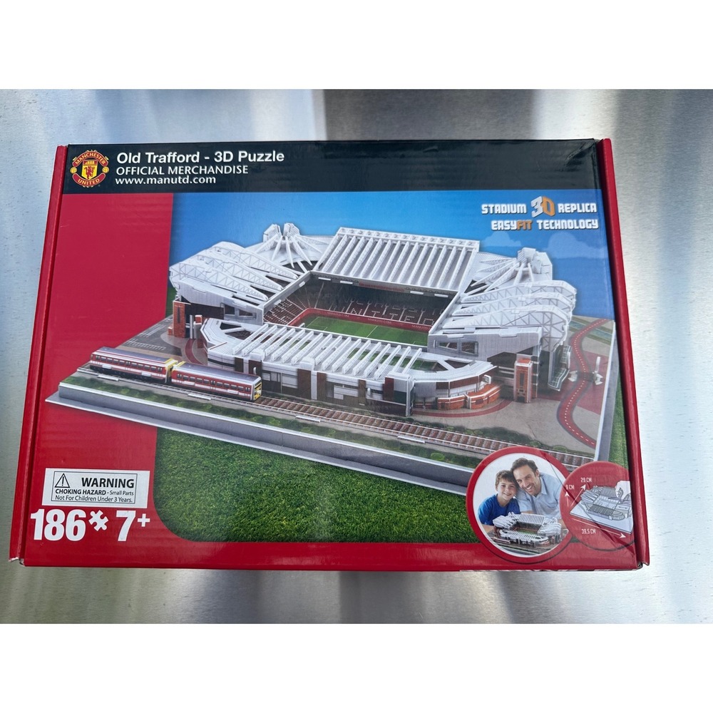 Manchester United Old Trafford 3D Stadium Puzzle Official Merchandise 186 Pieces